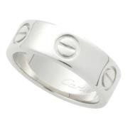 Pre-owned Metal rings Cartier Vintage , White , Dames