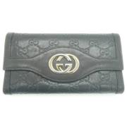 Pre-owned Leather wallets Gucci Vintage , Brown , Dames