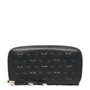 Pre-owned Leather wallets Jimmy Choo Pre-owned , Black , Dames