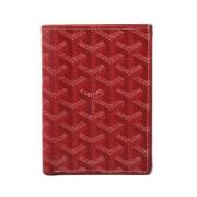 Pre-owned Canvas wallets Goyard Vintage , Red , Dames