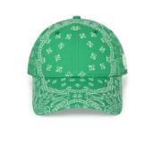 Groene Katoenen Bandana Baseballpet Garment Workshop , Green , Heren