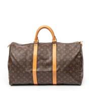 Pre-owned Coated canvas handbags Louis Vuitton Vintage , Brown , Dames