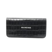 Pre-owned Leather wallets Balenciaga Vintage , Black , Dames