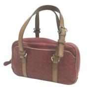 Pre-owned Leather handbags Bottega Veneta Vintage , Red , Dames