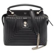 Pre-owned Leather handbags Fendi Vintage , Black , Dames