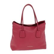 Pre-owned Leather totes Burberry Vintage , Pink , Dames