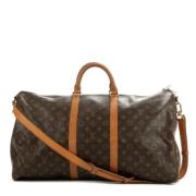 Pre-owned Coated canvas handbags Louis Vuitton Vintage , Brown , Dames