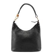 Pre-owned Leather handbags Gucci Vintage , Black , Dames