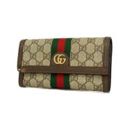 Pre-owned Plastic wallets Gucci Vintage , Beige , Dames