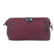 Pre-owned Fabric clutches Hermès Vintage , Red , Dames