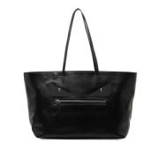 Pre-owned Leather fendi-bags Fendi Vintage , Black , Dames