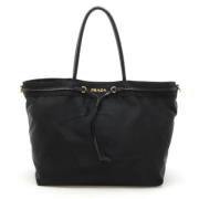 Pre-owned Leather totes Prada Vintage , Black , Dames