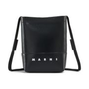 Zwarte Schoudertas voor Mannen Marni , Black , Heren