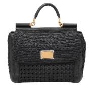 Pre-owned Leather handbags Dolce & Gabbana Pre-owned , Black , Dames