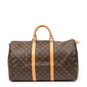 Pre-owned Canvas travel-bags Louis Vuitton Vintage , Brown , Dames