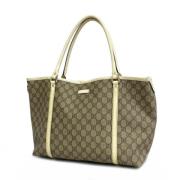 Pre-owned Fabric totes Gucci Vintage , Beige , Dames