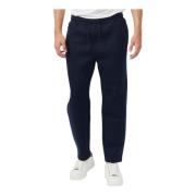 Blauwe joggingbroek met elastische taille K-Way , Blue , Heren