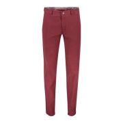 Rode katoenen chino broek Meyer , Red , Heren