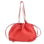 Pre-owned Leather totes Bottega Veneta Vintage , Red , Dames