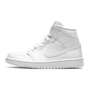 Witte Snakeskin Klassieke Sneaker Jordan , White , Heren