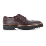 Bordeaux Leren Schoenen met Hoge Zool PS By Paul Smith , Red , Heren