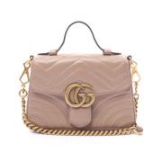 Pre-owned Leather gucci-bags Gucci Vintage , Beige , Dames