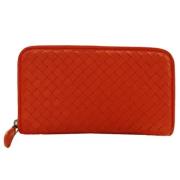 Pre-owned Leather wallets Bottega Veneta Vintage , Red , Dames