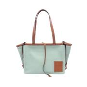 Pre-owned Canvas totes Loewe Pre-owned , Green , Dames