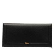 Pre-owned Leather wallets Salvatore Ferragamo Pre-owned , Black , Dame...