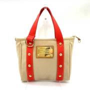 Pre-owned Fabric louis-vuitton-bags Louis Vuitton Vintage , Beige , Da...