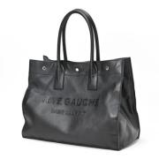 Pre-owned Leather totes Yves Saint Laurent Vintage , Black , Dames