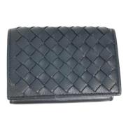 Pre-owned Leather wallets Bottega Veneta Vintage , Black , Dames