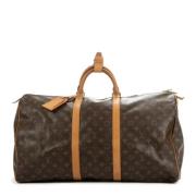 Pre-owned Coated canvas handbags Louis Vuitton Vintage , Brown , Dames