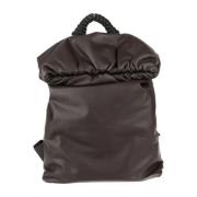 Pre-owned Leather backpacks Bottega Veneta Vintage , Brown , Dames