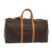 Pre-owned Canvas travel-bags Louis Vuitton Vintage , Brown , Dames