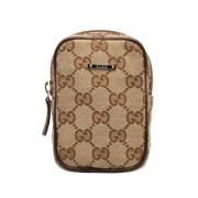 Pre-owned Canvas home-office Gucci Vintage , Brown , Dames