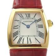 Pre-owned Metal watches Cartier Vintage , Red , Dames