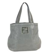 Pre-owned Leather fendi-bags Fendi Vintage , Gray , Dames