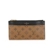 Pre-owned Leather wallets Louis Vuitton Vintage , Brown , Dames