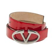 Pre-owned Leather belts Valentino Vintage , Red , Dames