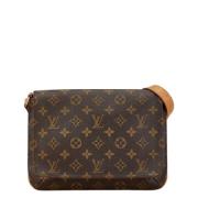 Pre-owned Fabric louis-vuitton-bags Louis Vuitton Vintage , Brown , Da...