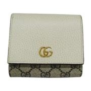 Pre-owned Canvas wallets Gucci Vintage , Beige , Dames