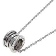 Pre-owned White Gold necklaces Bvlgari Vintage , Gray , Dames