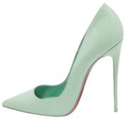 Pre-owned Leather heels Christian Louboutin Pre-owned , Green , Dames