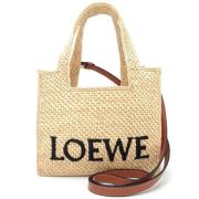 Pre-owned Leather totes Loewe Pre-owned , Beige , Dames