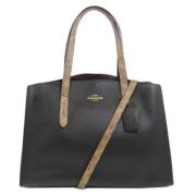 Pre-owned Leather totes Coach Pre-owned , Black , Dames