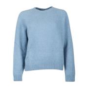 Lichtblauwe Crew Neck Sweater Max Mara Weekend , Blue , Dames