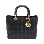 Pre-owned Leather dior-bags Dior Vintage , Black , Dames