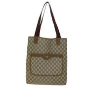 Pre-owned Canvas totes Gucci Vintage , Beige , Dames