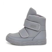 Grijze High-Top Winterlaarzen met Velcro Cesare Gaspari , Gray , Dames